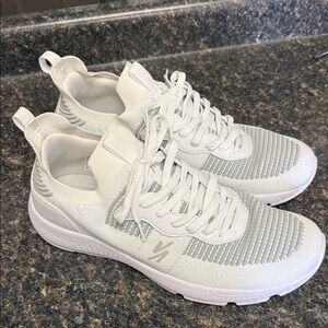 RIVAL Light Gray Knit Sneakers with Subtle Logo Like new wore once
